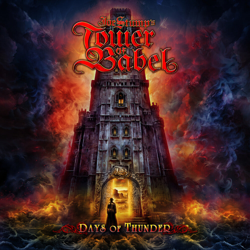the album cover for Joe Stump's Tower Of Babel - Days Of Thunder