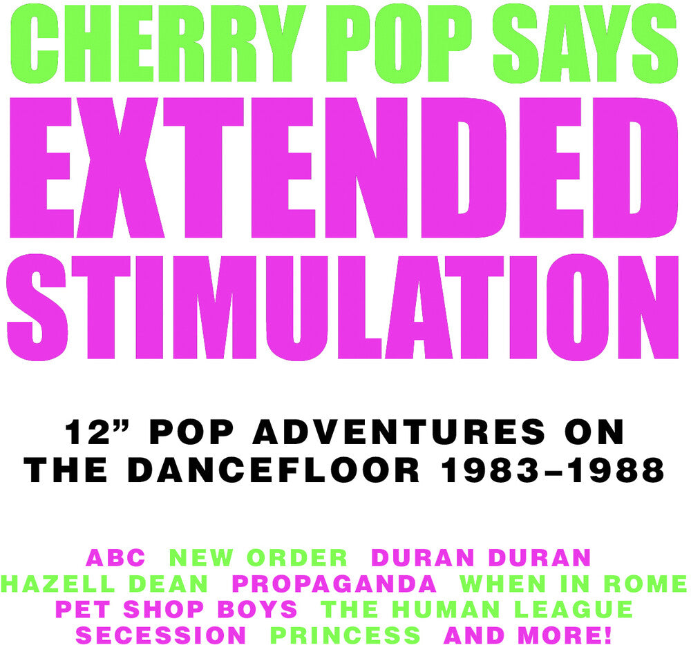 the album cover for Extended Stimulation: 12-Inch Pop Adventures On - Extended Stimulation: 12-Inch Pop Adventures On