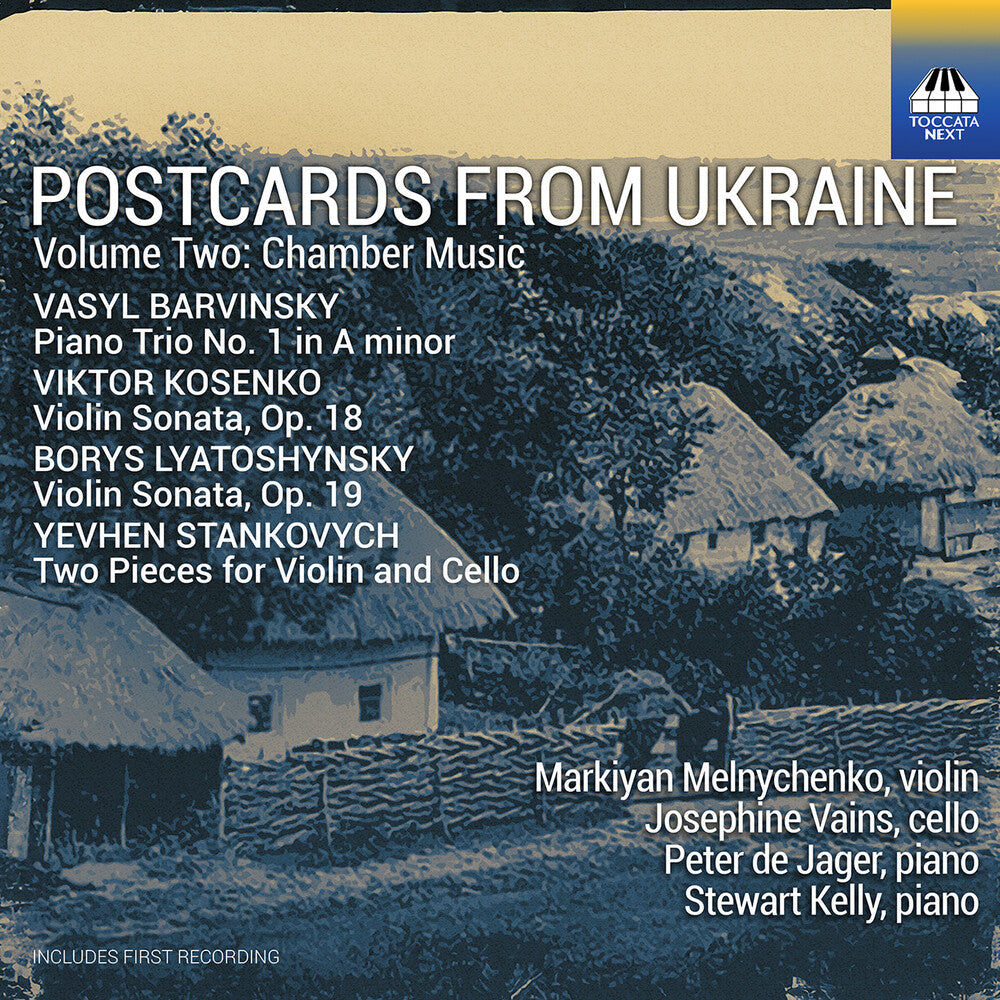 the album cover for Markiyan Melnychenko - Postcards From Ukraine Vol. 2 - Chamber Music