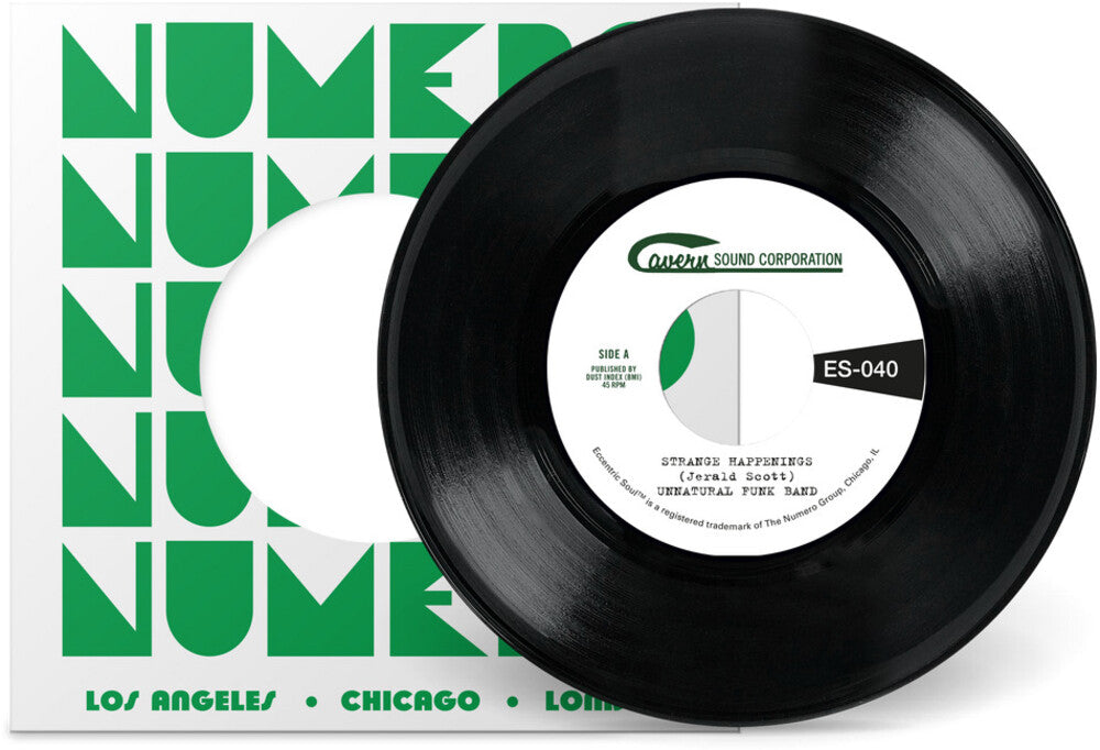 the album cover for Unnatural Funk Band - Strange Happenings / Living In The Past (Blk)