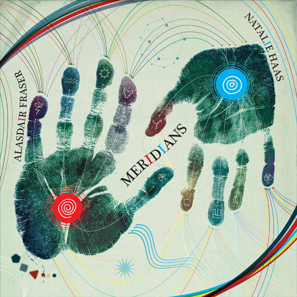 the album cover for Alasdair Fraser / Haas,Natalie - Meridians