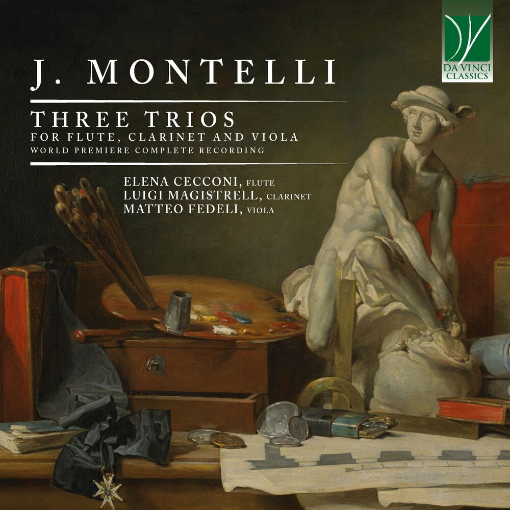 the album cover for Elena & Luigi Magistrelli & Matteo Fedeli Cecconi - J. Montelli: Three Trios for Flute, Clarinet & Viola