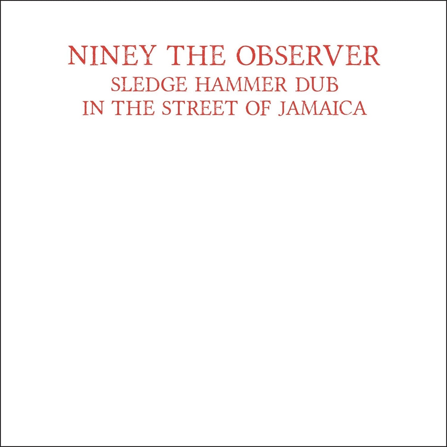 Sledgehammer Dub (Red LP Vinyl)