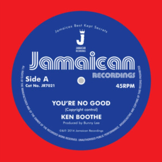 Ken Boothe - You're No Good/Out Of Order Dub - 7 Inch Vinyl