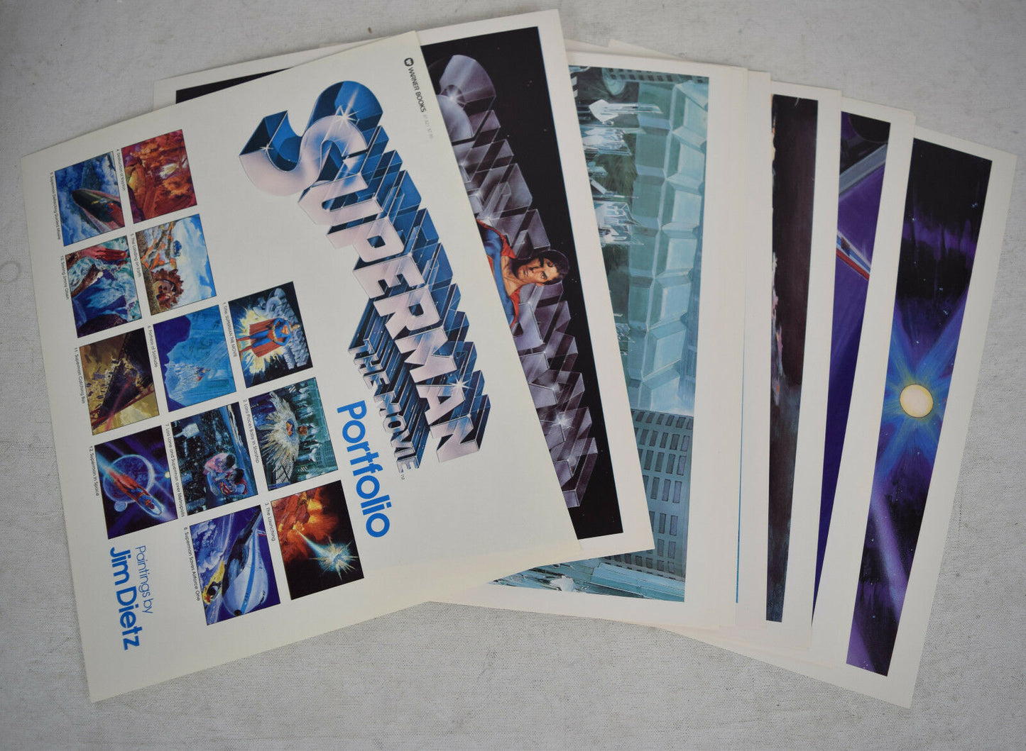 Superman The Movie Collector's Portfolio Original Art Inspired Jim Dietz