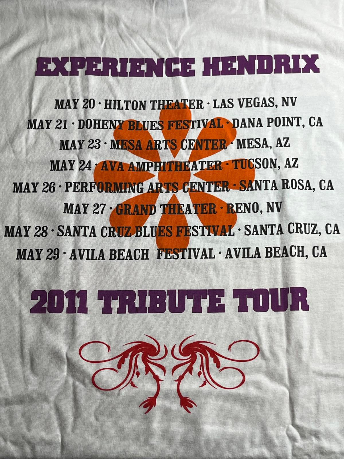 Jimi Hendrix T-shitr 2011 Experience Hendrix