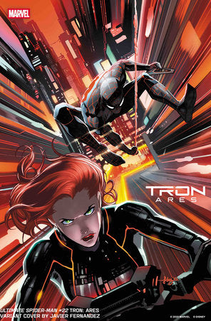 Ultimate Spider-Man #22 E Javier Fernandez Tron Ares Variant (10/22/2025) Marvel