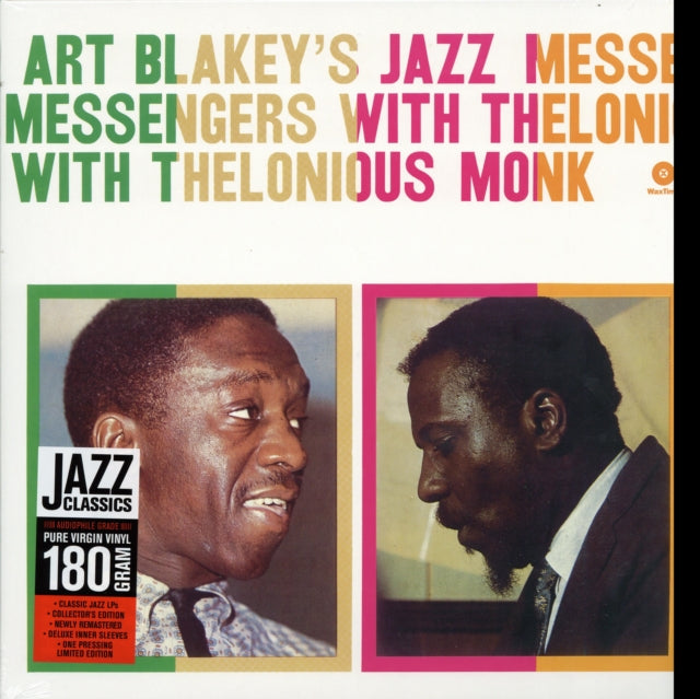Art & The Jazz Messengers Blakey - Art Blakeys Jazz Messengers With Thelonious Monk - LP Vinyl