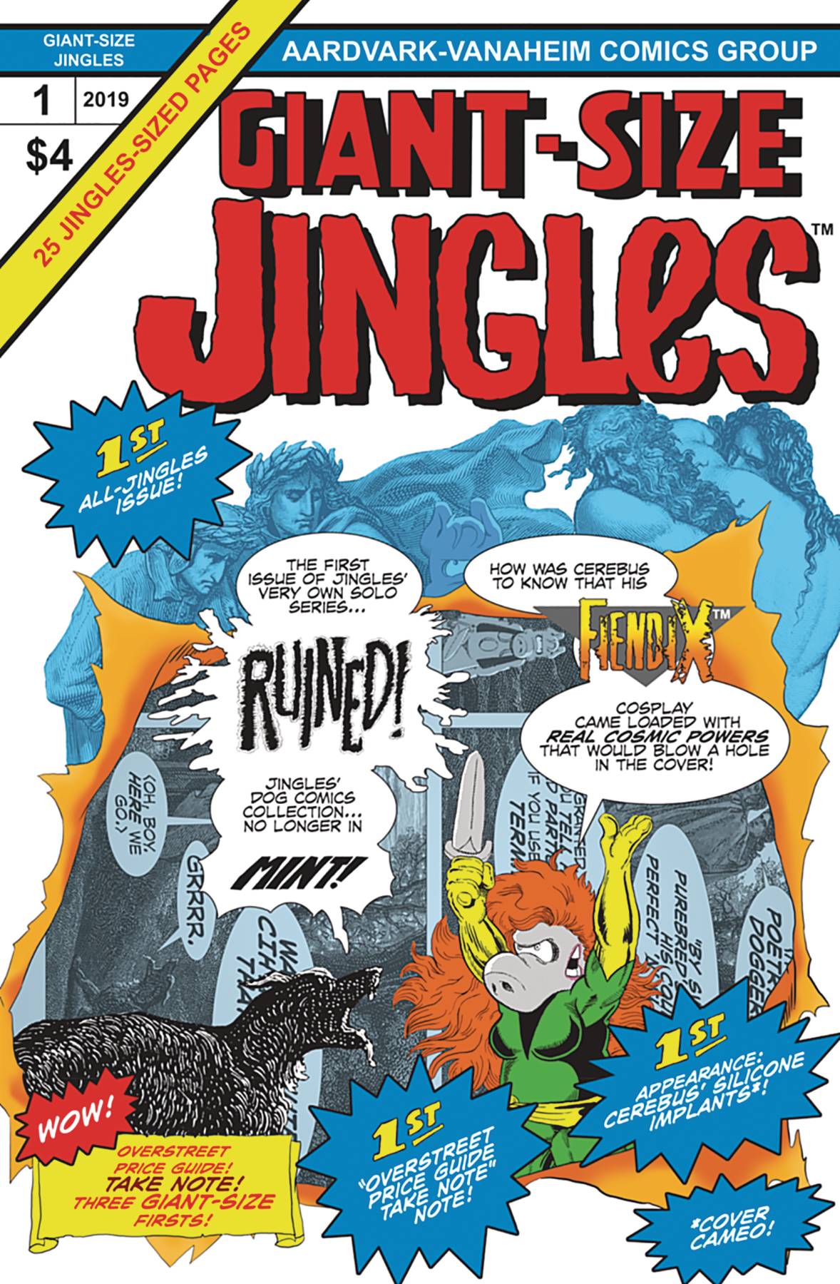 GIANT SIZE JINGLES #1 Aardvark Anaheim Giant Size X-Men 1 Homage Cerebus (01/30/2019)