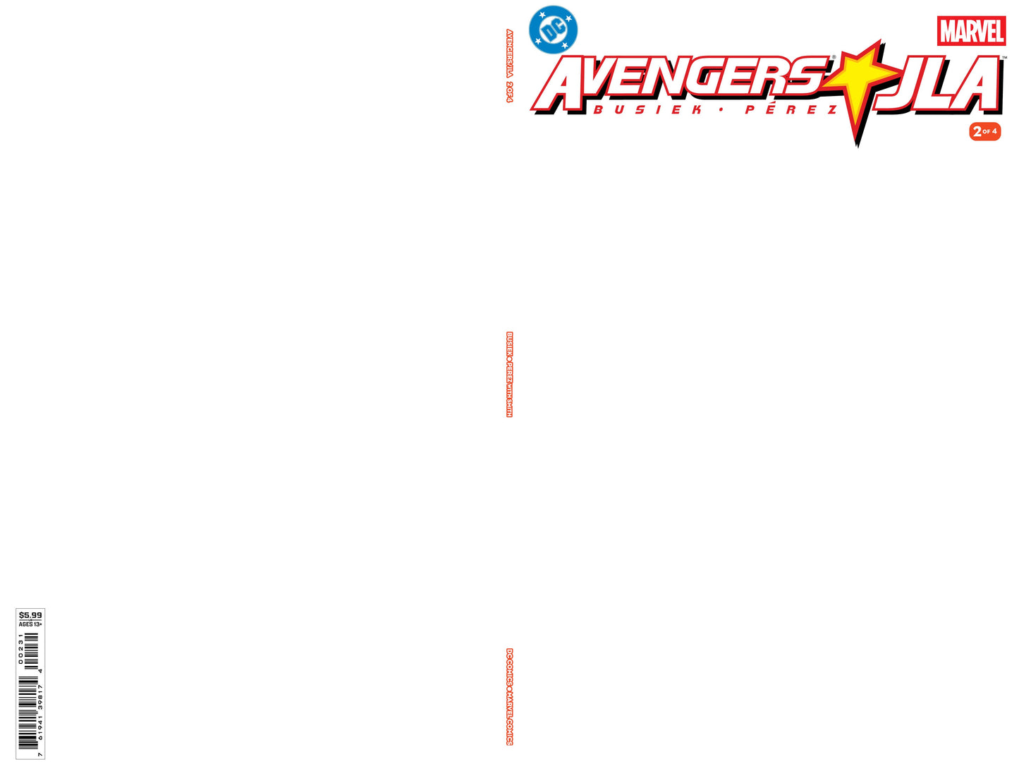 Avengers Jla #2 (Of 4) Facsimile Edition C Blank Variant (07/01/2026) Dc