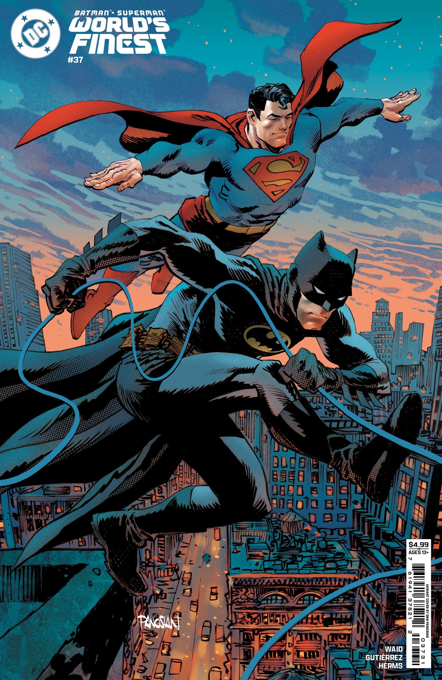 Batman Superman Worlds Finest #37 B Dan Panosian Variant (03/19/2025) Dc