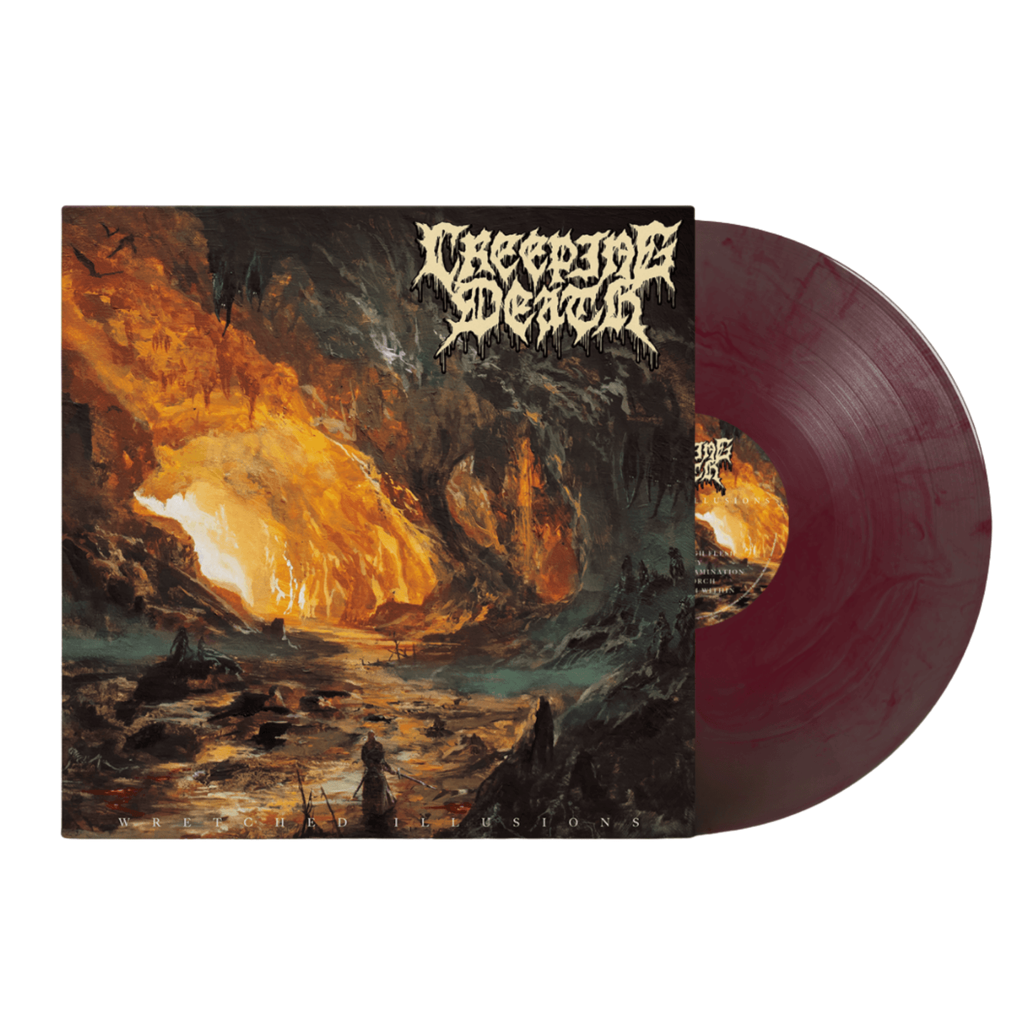 Creeping Death - "Wretched Illusions" Grape Galaxy LP