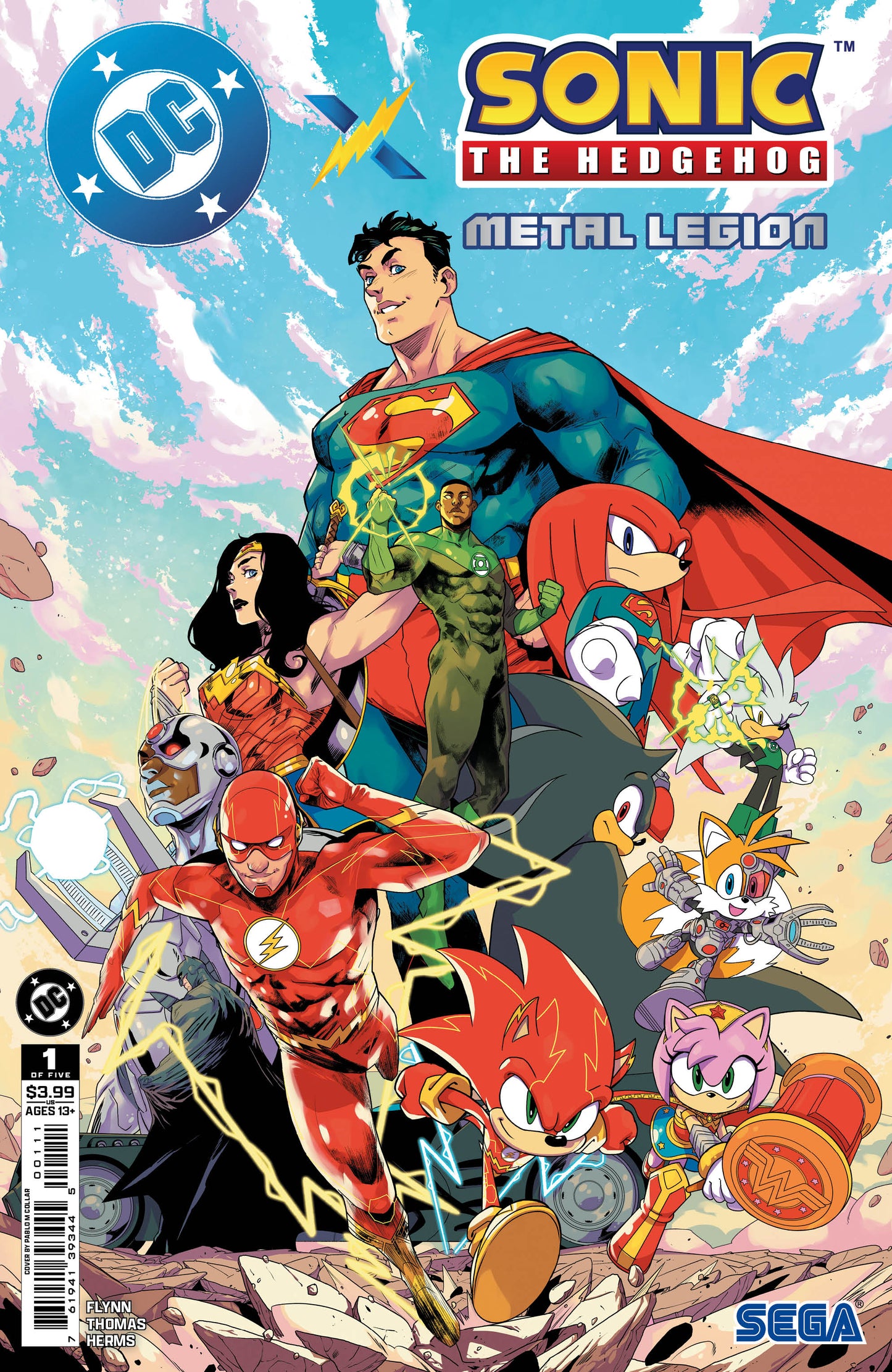 Dc X Sonic The Hedgehog The Metal Legion #1 (Of 5) A Pablo M Collar (05/06/2026) Dc
