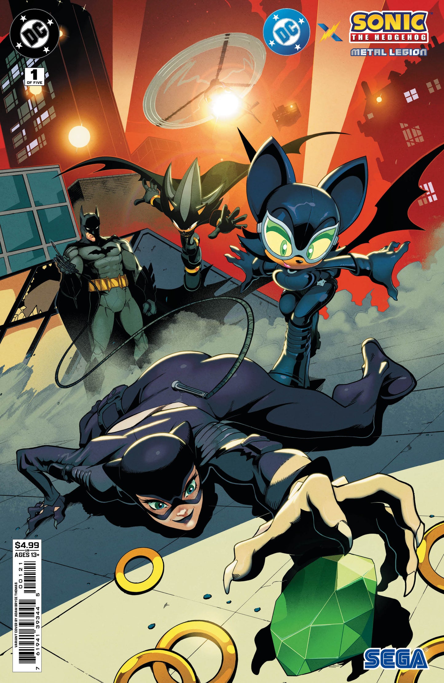 Dc X Sonic The Hedgehog The Metal Legion #1 (Of 5) B Adam Bryce Thomas Variant (05/06/2026) Dc