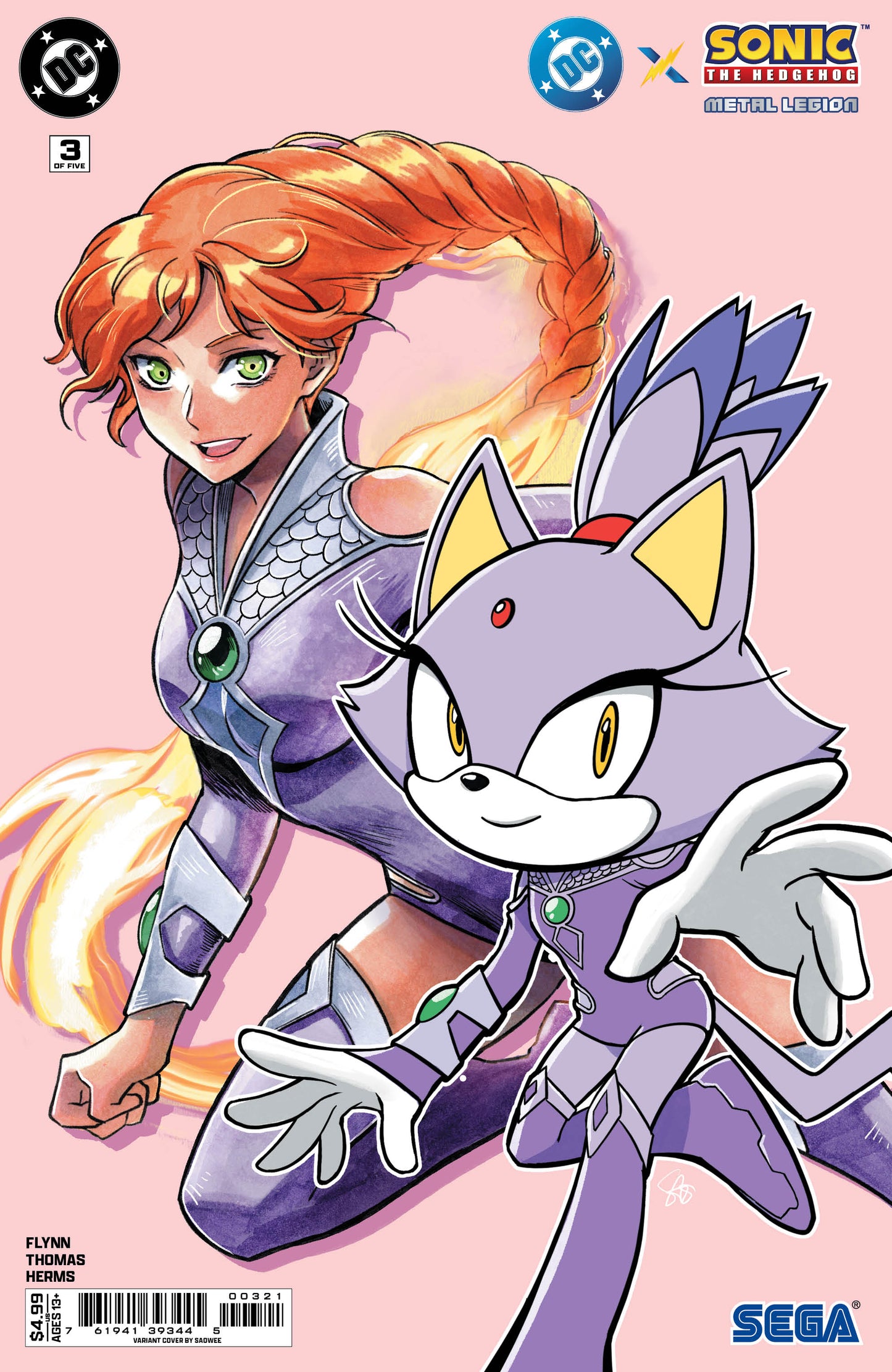 Dc X Sonic The Hedgehog The Metal Legion #3 (Of 5) B Saowee Variant (07/01/2026) Dc