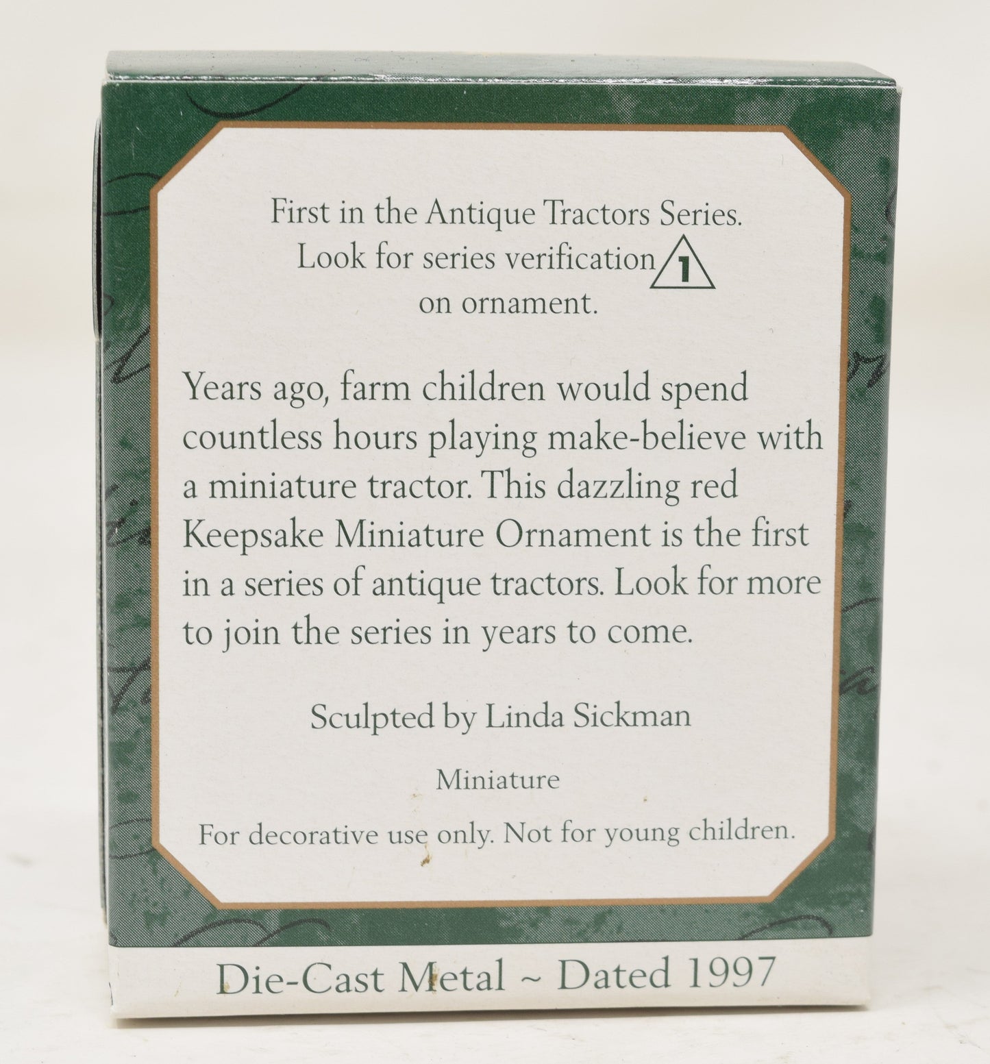 Hallmark Keepsake Ornament Antique Tractors Christmas Tree 1997 NIB