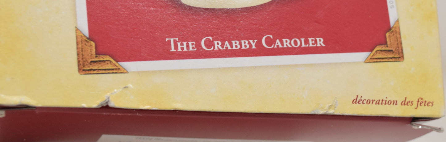 Hallmark Keepsake Ornament Crabby Caroler Christmas Tree 2005 NIB