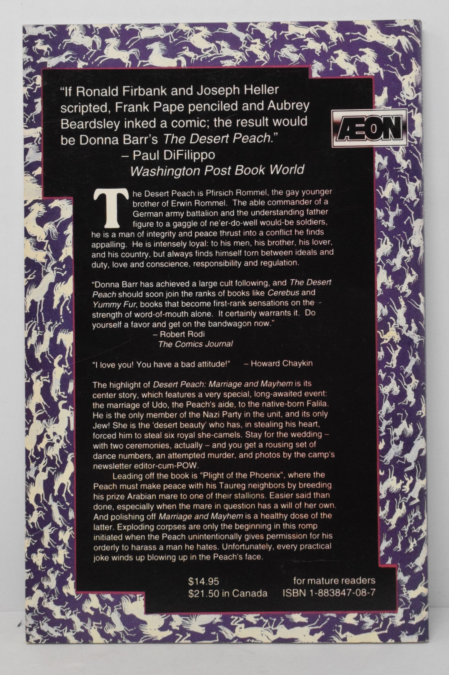 Desert Peach Marriage Mayhem TPB Aeon 1994 NM- 9.2 Donna Barr 16 17 19