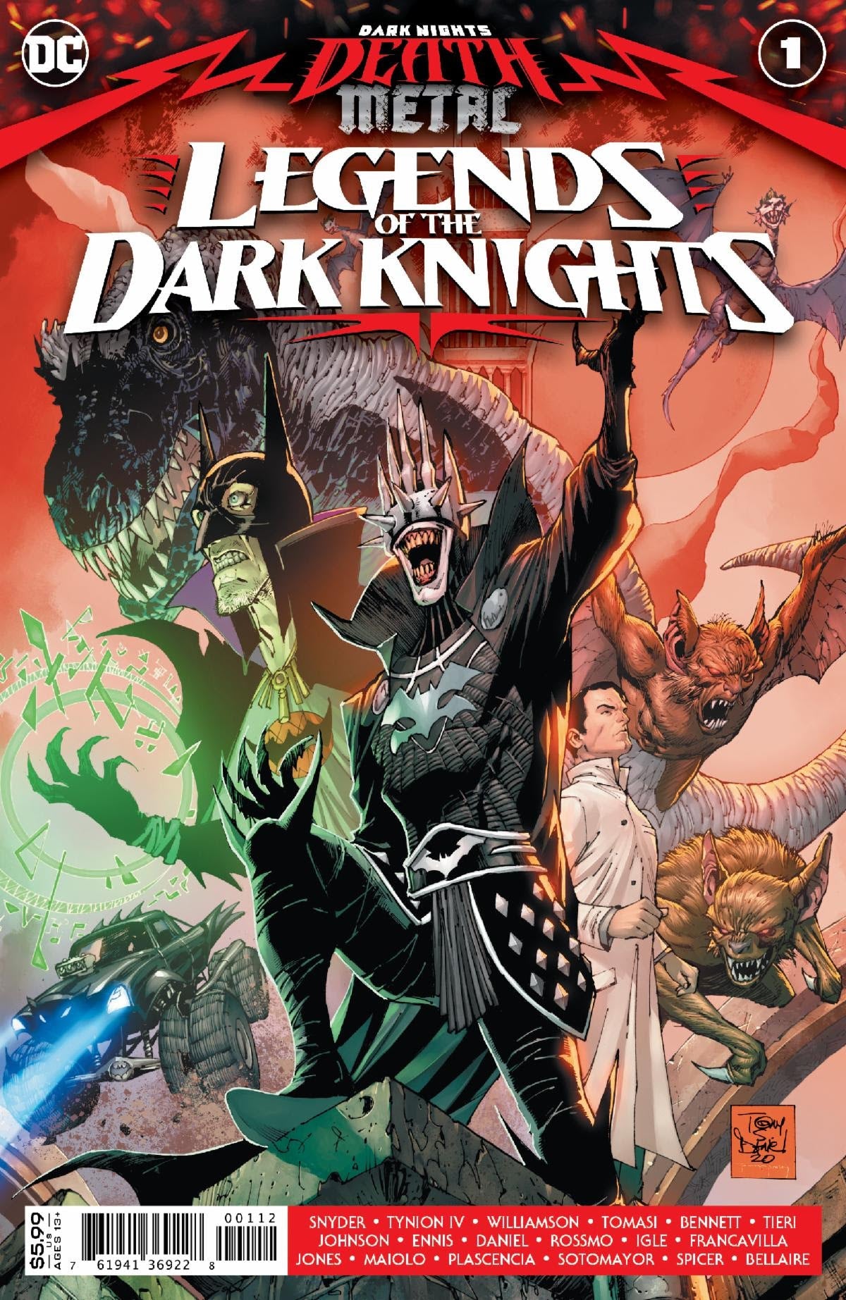 Dark Nights Death Metal Legends Of Dark Knights #1 2nd A DC 2020 NM Print Tony Daniel