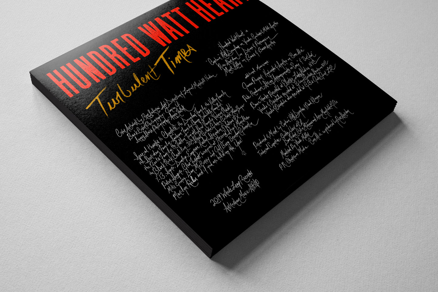 Hundred Watt Heart - Turbulent Times (Edición limitada, vinilo azul translúcido de 180 gramos)