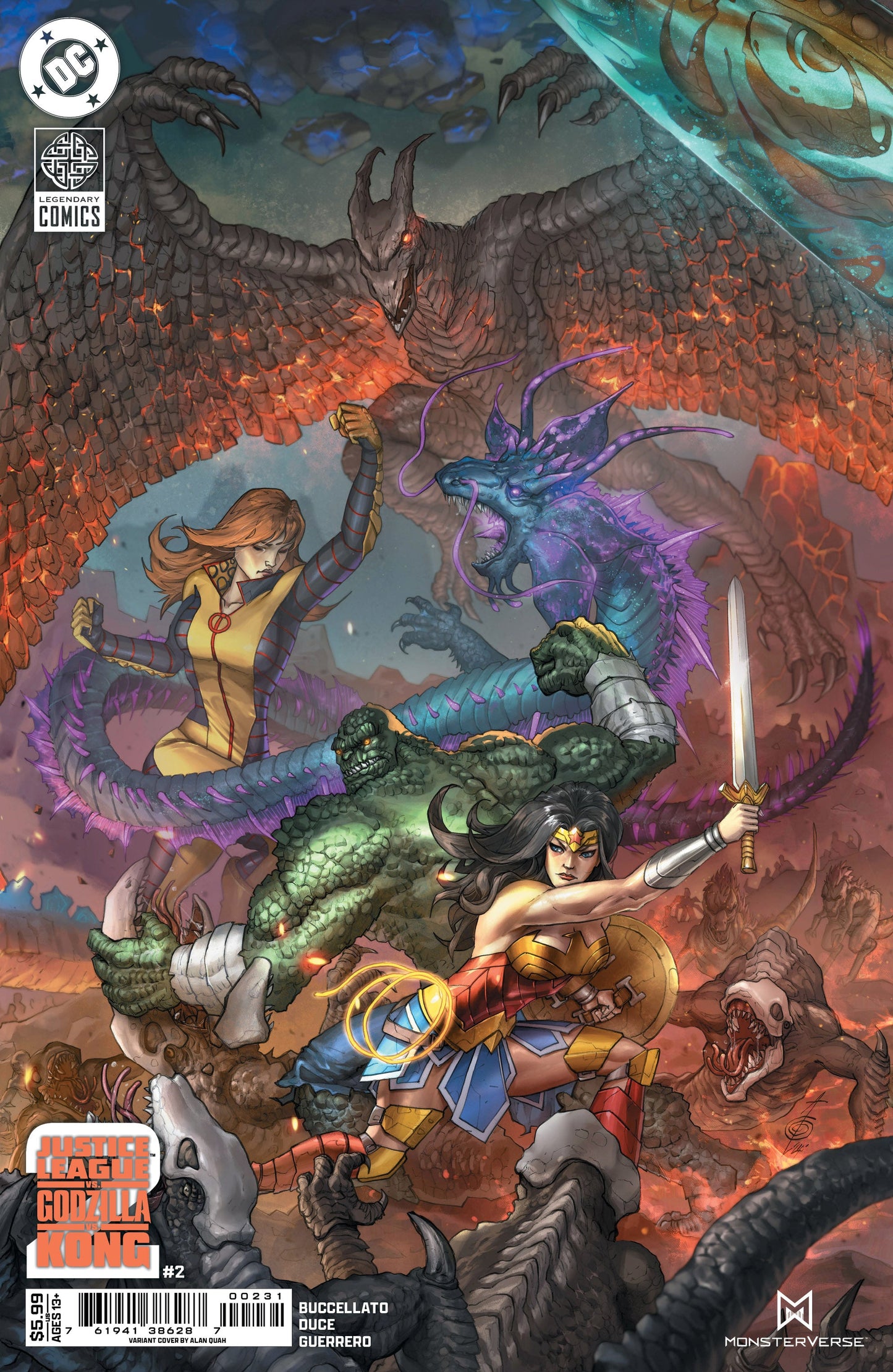 Justice League Vs Godzilla Vs Kong 2 #2 (Of 7) C Alan Quah Variant (07/02/2025) Dc