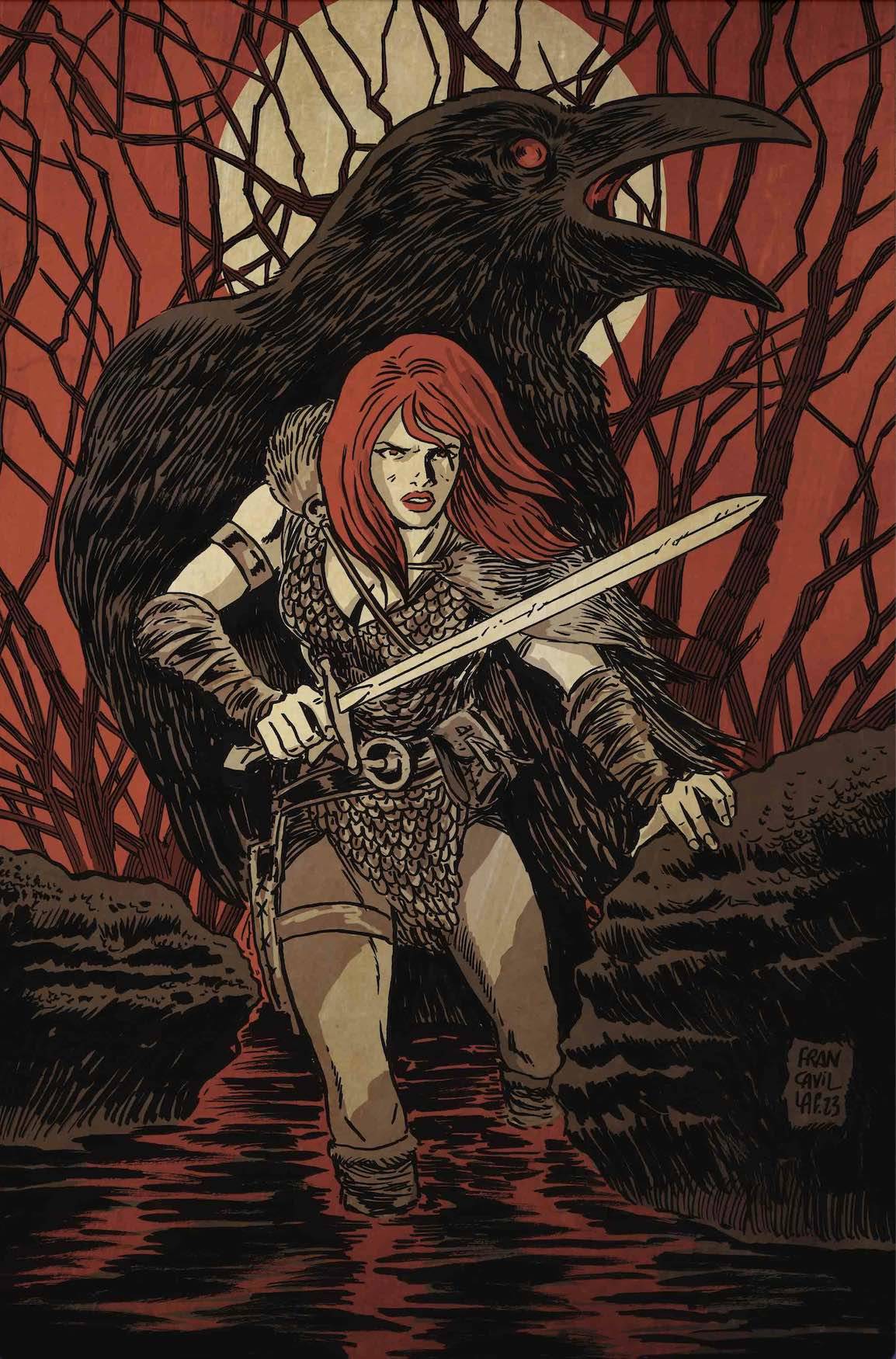 Red Sonja 2023 #7 J 1:15 Francesco Francavilla Virgin Variant (01/24/2024) Dynamite