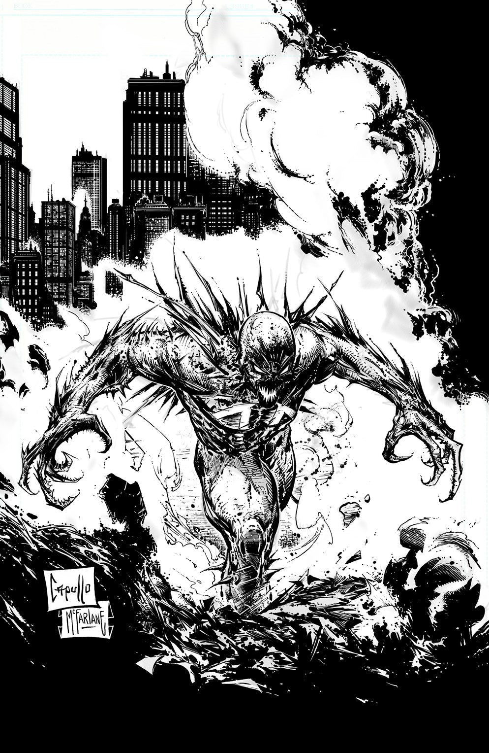 Spawn #313 D 1:5 Todd McFarlane BW Variant (12/23/2020) Image