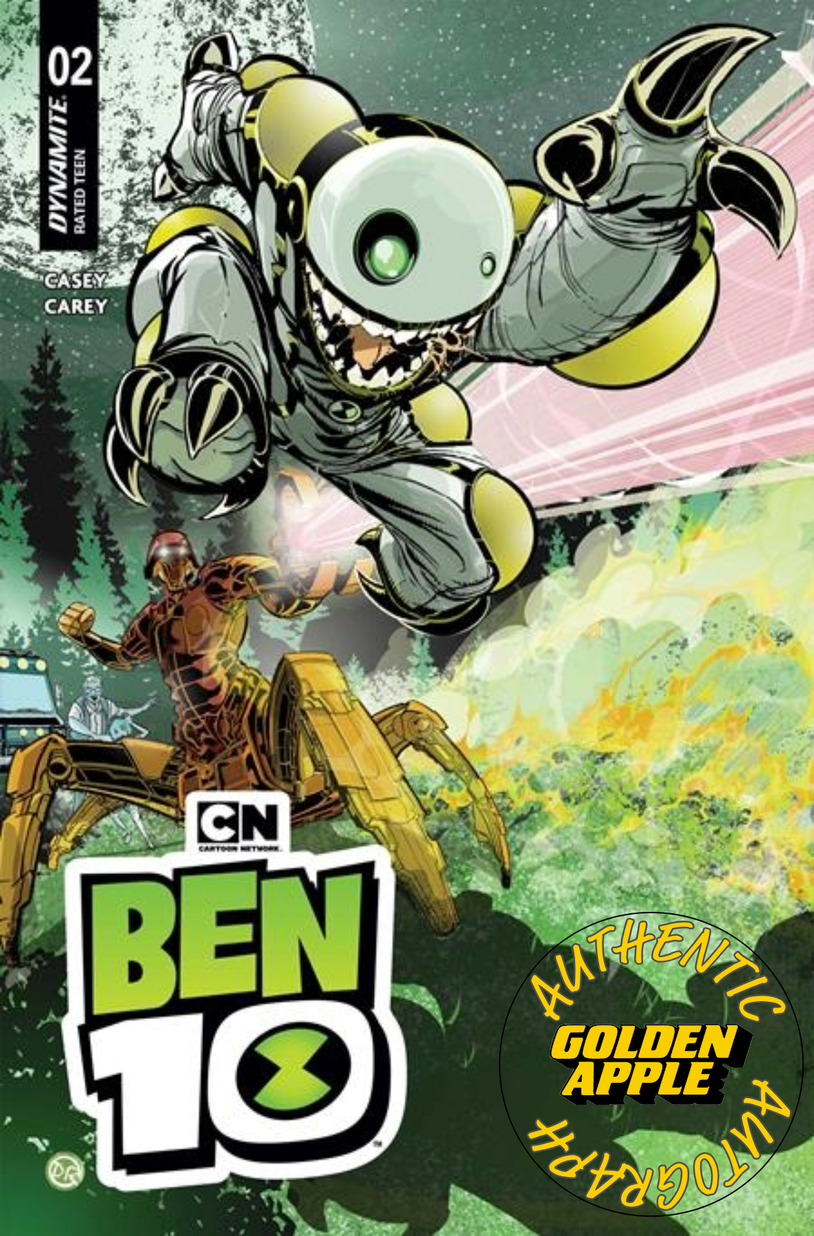 Ben 10 #2 B Duncan Rouleau Variant SIGNED Joe Casey (06/10/2026) Dynamite