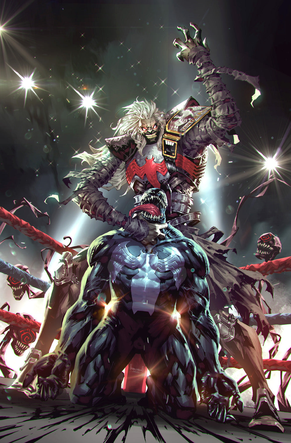 Venom #29 Kael Ngu Knull Wrestling Belt WWE Variant (10/21/2020) Marvel
