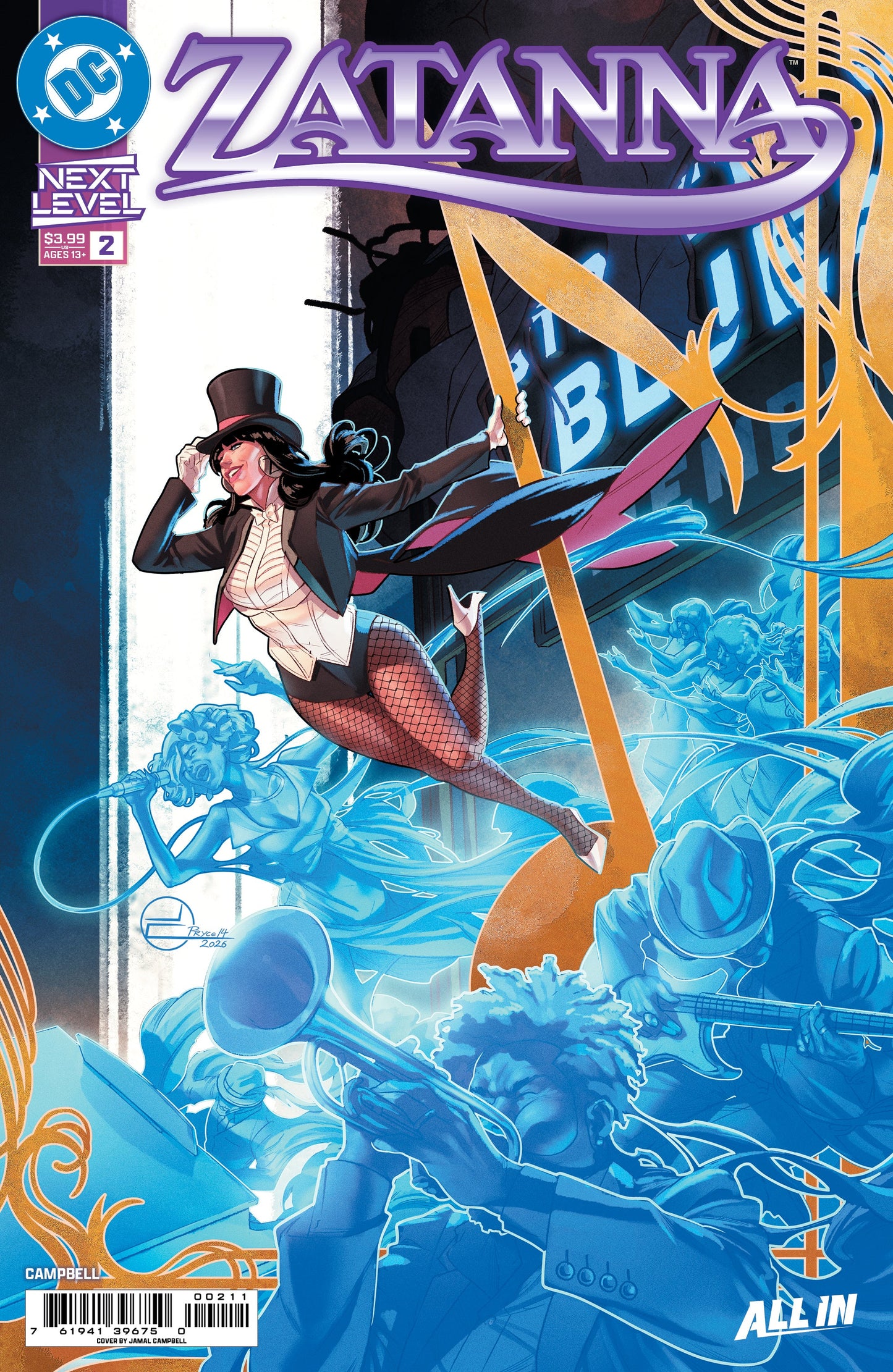 Zatanna (2026) #2 A Jamal Campbell (05/27/2026) Dc