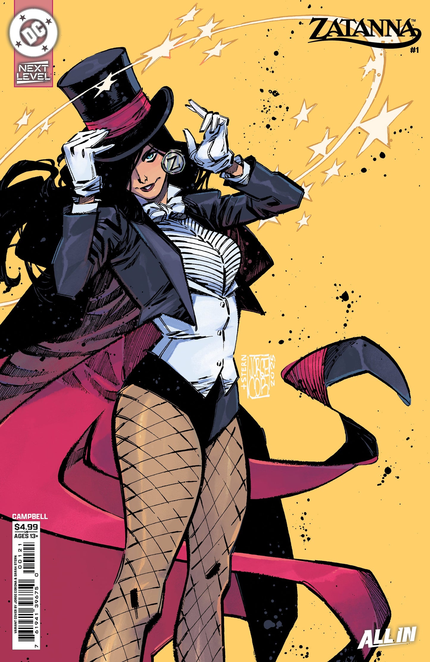 Zatanna (2026) #1 D Jorge Corona Next Level Variant (04/29/2026) Dc