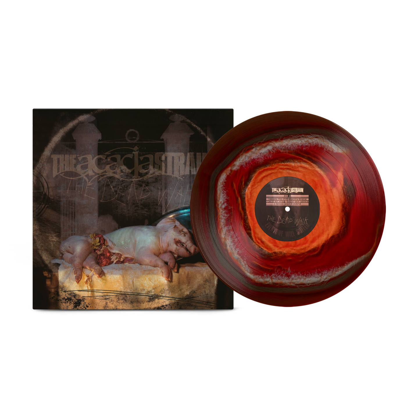 The Acacia Strain - Dead Walk on Black lce Ruby Bone Vinyl