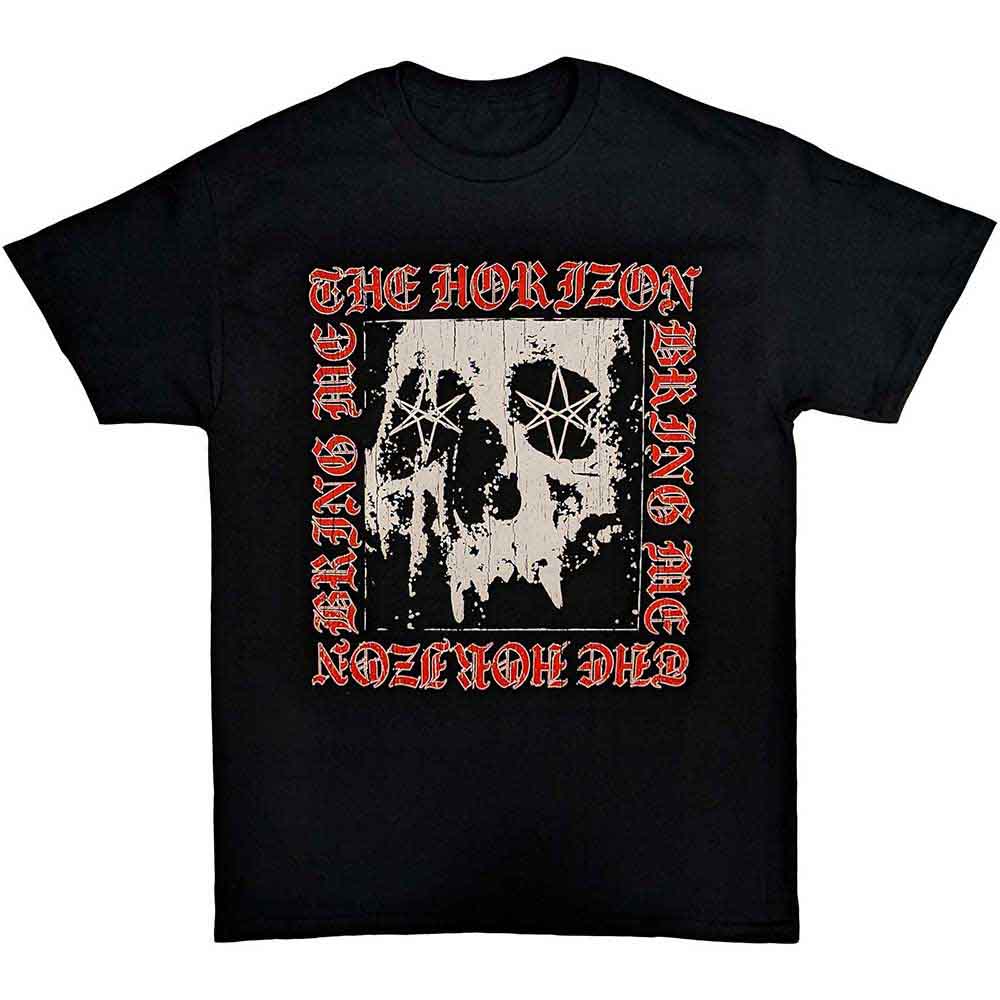 Bring Me The Horizon - Camiseta con logo de calavera de metal