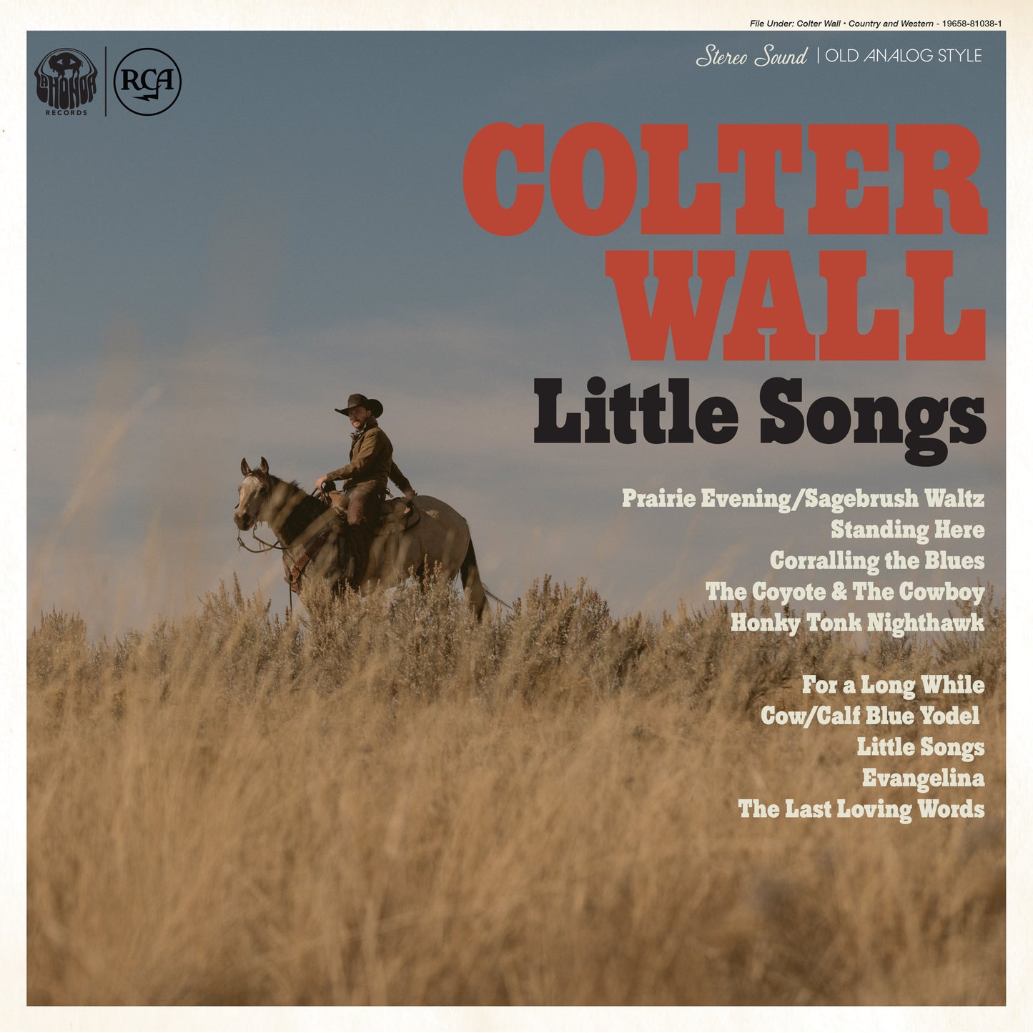 Colter Wall Little Songs Vinyl - Paladin Vinyl