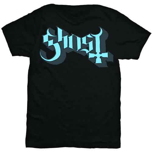 Ghost - Camiseta con el logotipo de Keyline en azul y gris