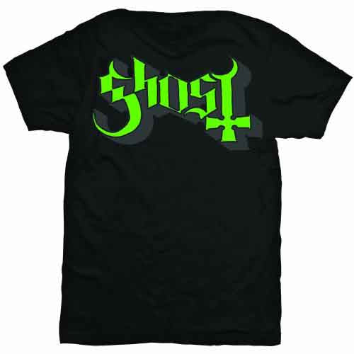 Ghost - Camiseta con el logotipo de Keyline en verde y gris