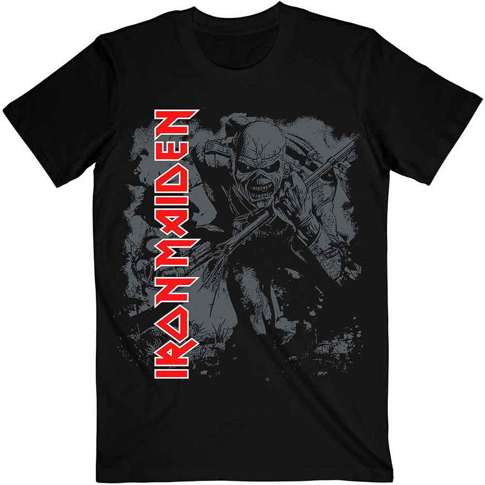 Iron Maiden - Camiseta de soldado de alto contraste