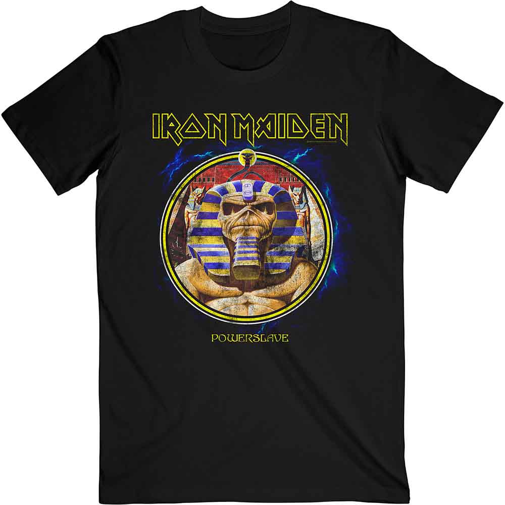 Iron Maiden - Camiseta del círculo de momias Powerslave