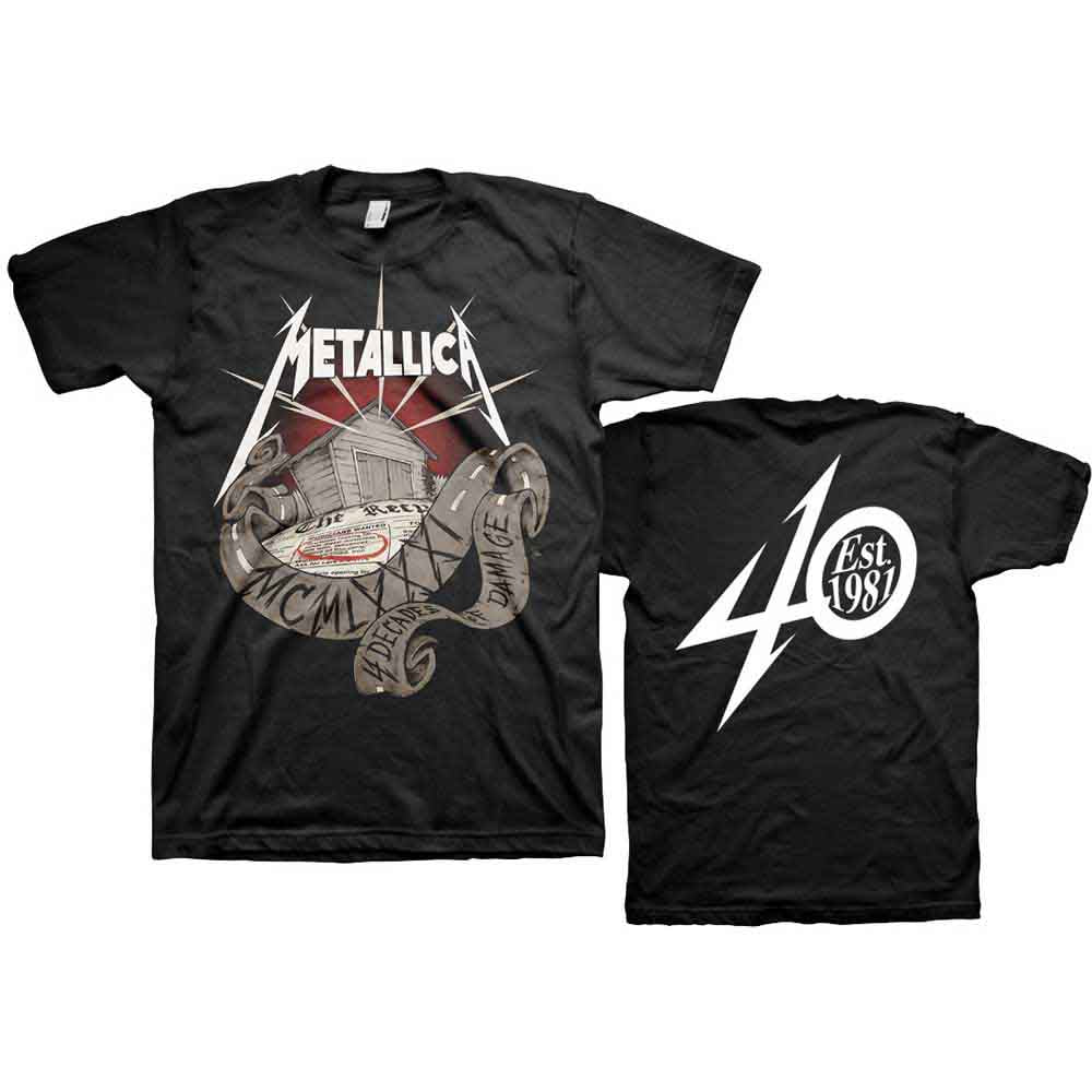 Metallica - Camiseta del 40 aniversario del garaje