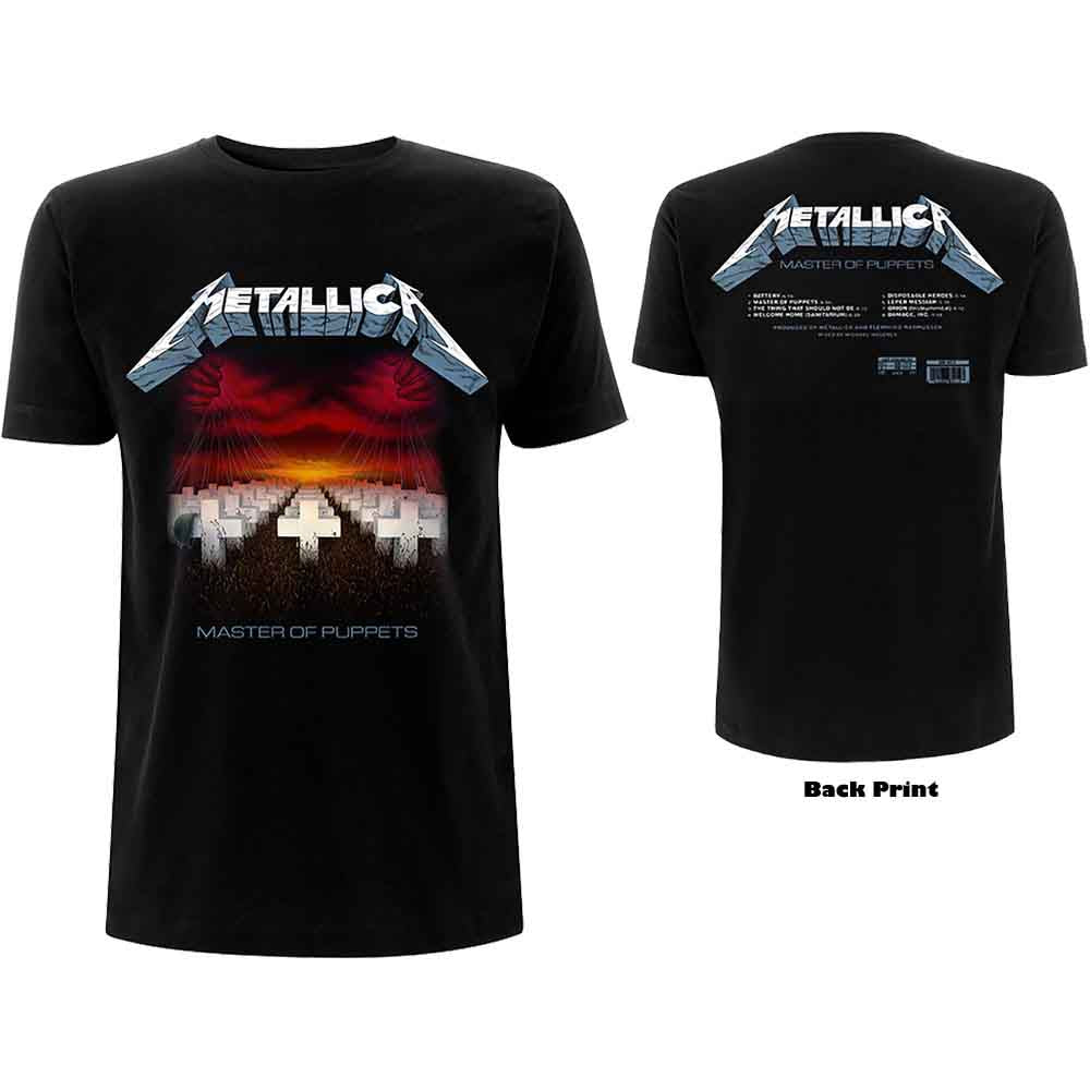 Metallica - Camiseta con temas de Master of Puppets