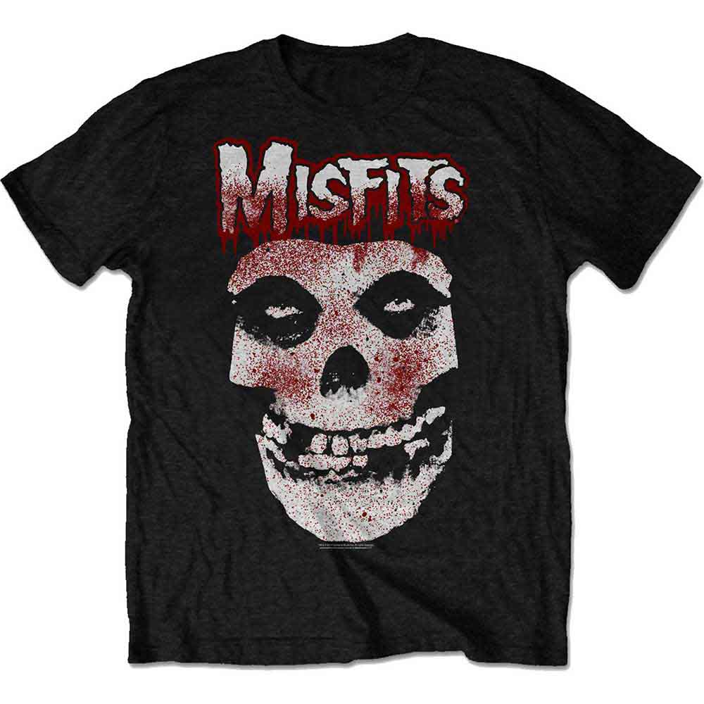 Misfits - Camiseta con calavera que gotea sangre