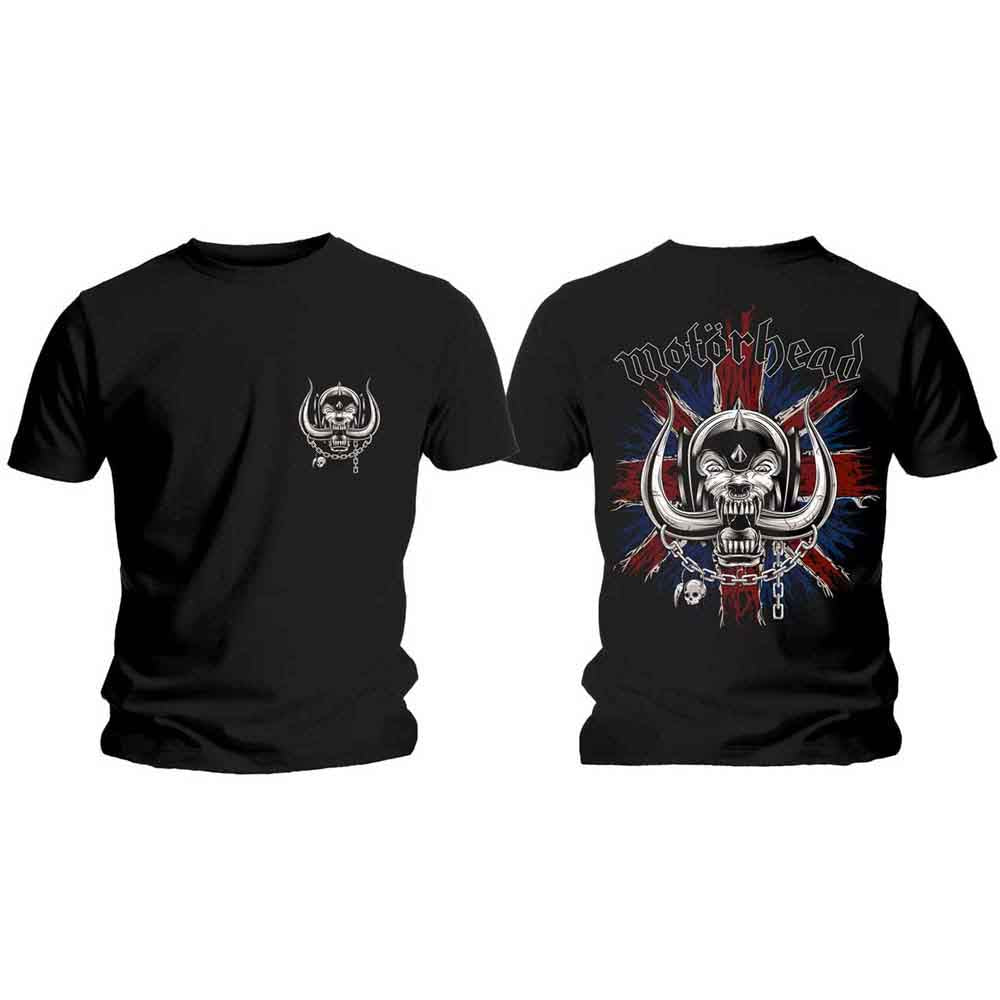 Camiseta con el logotipo y el cerdo de guerra británico de Motörhead