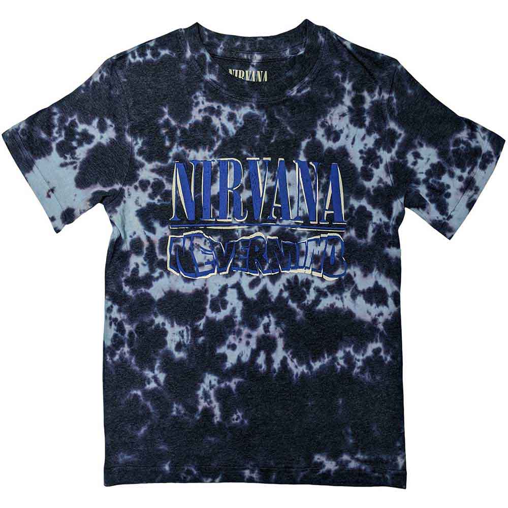 Nirvana - Camiseta con el logotipo ondulado Nevermind