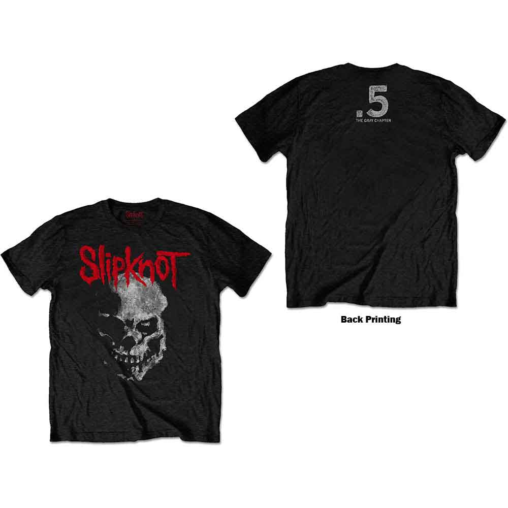 Slipknot - Camiseta con calavera del capítulo gris