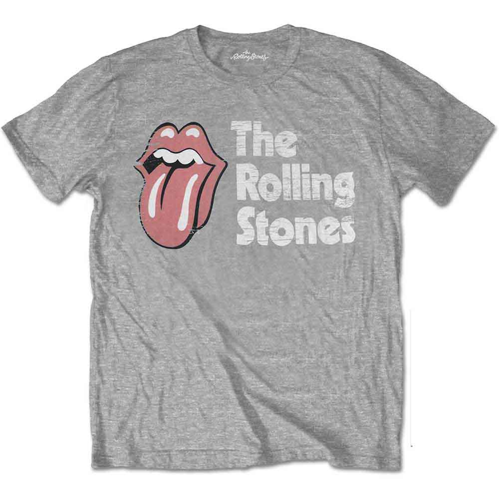 The Rolling Stones - Camiseta con el logotipo rayado