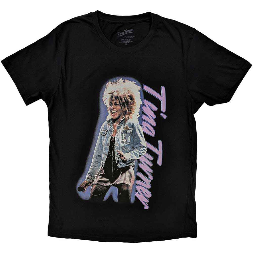Tina Turner - Camiseta con el logotipo vertical