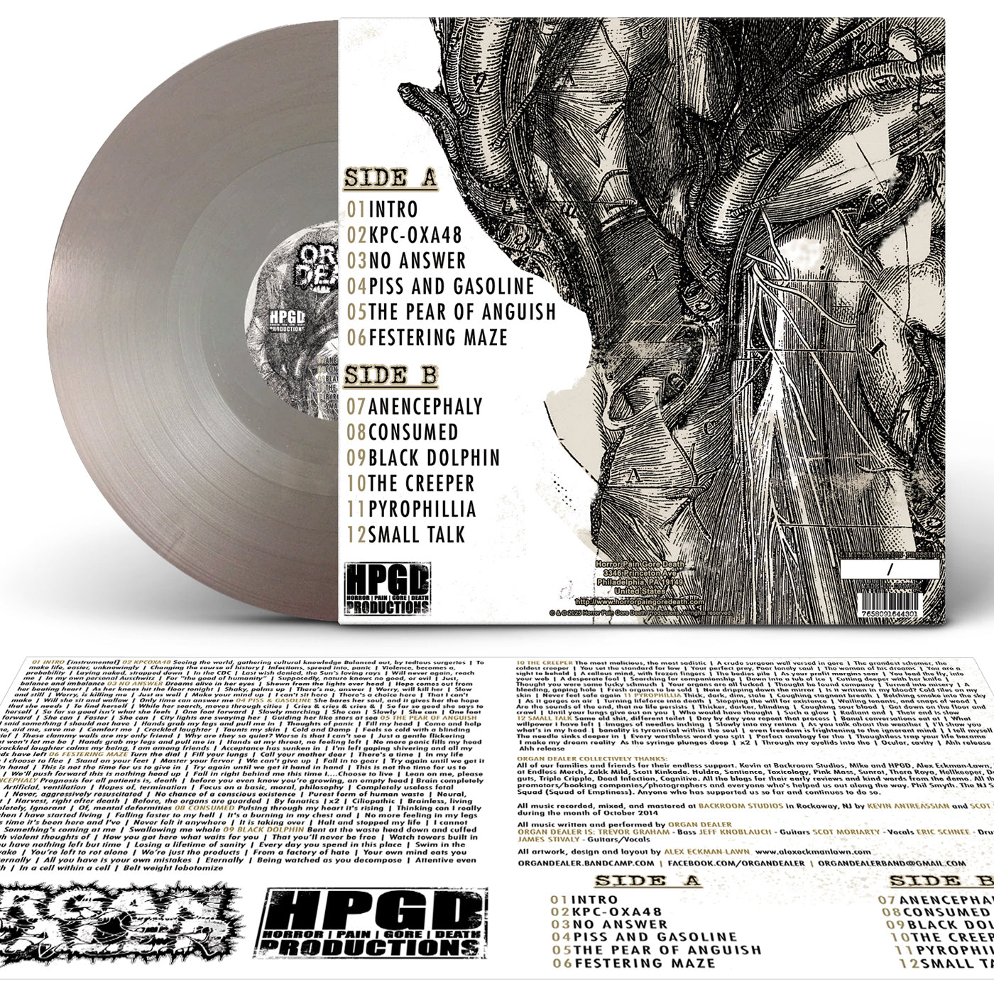 ORGAN DEALER - Visceral Infection LP (Metallic Silver) LTD To 141