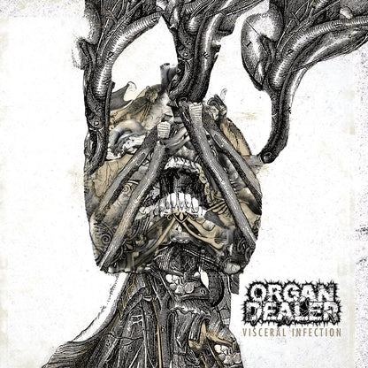ORGAN DEALER - Visceral Infection LP (White w/ Black Marble) LTD To 77
