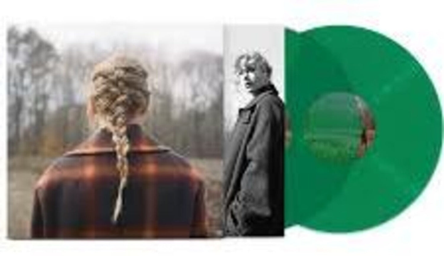Taylor Swift - Evermore (Translucent Green Vinyl/2LP) & Fearless (Taylor's Version) (Gold Vinyl/3LP) & Lover