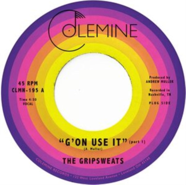 Gripsweats - G'on Use It - 7 Inch Vinyl